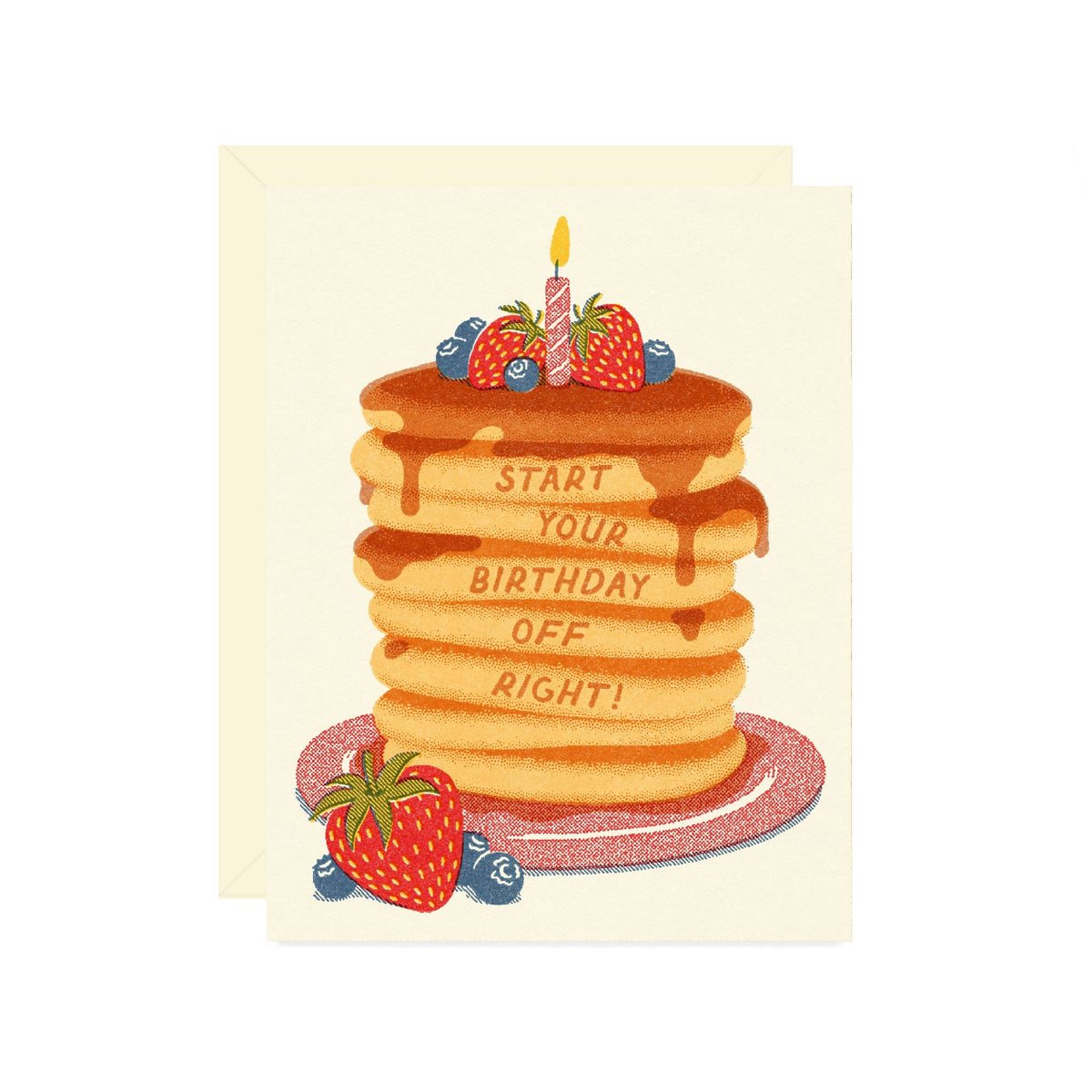 Birthday Pancake Stack Card