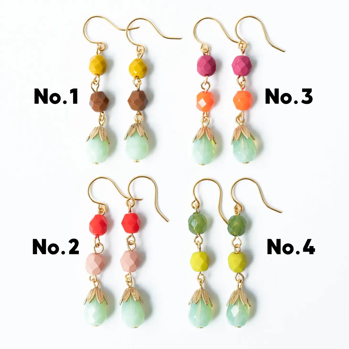 Colorful Beaded Earrings | No. 4