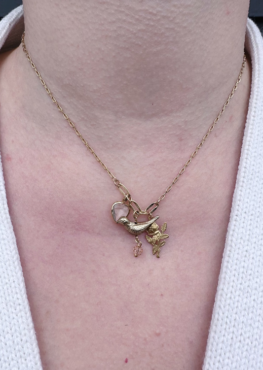 Little Birdy Told Me Charm Necklace