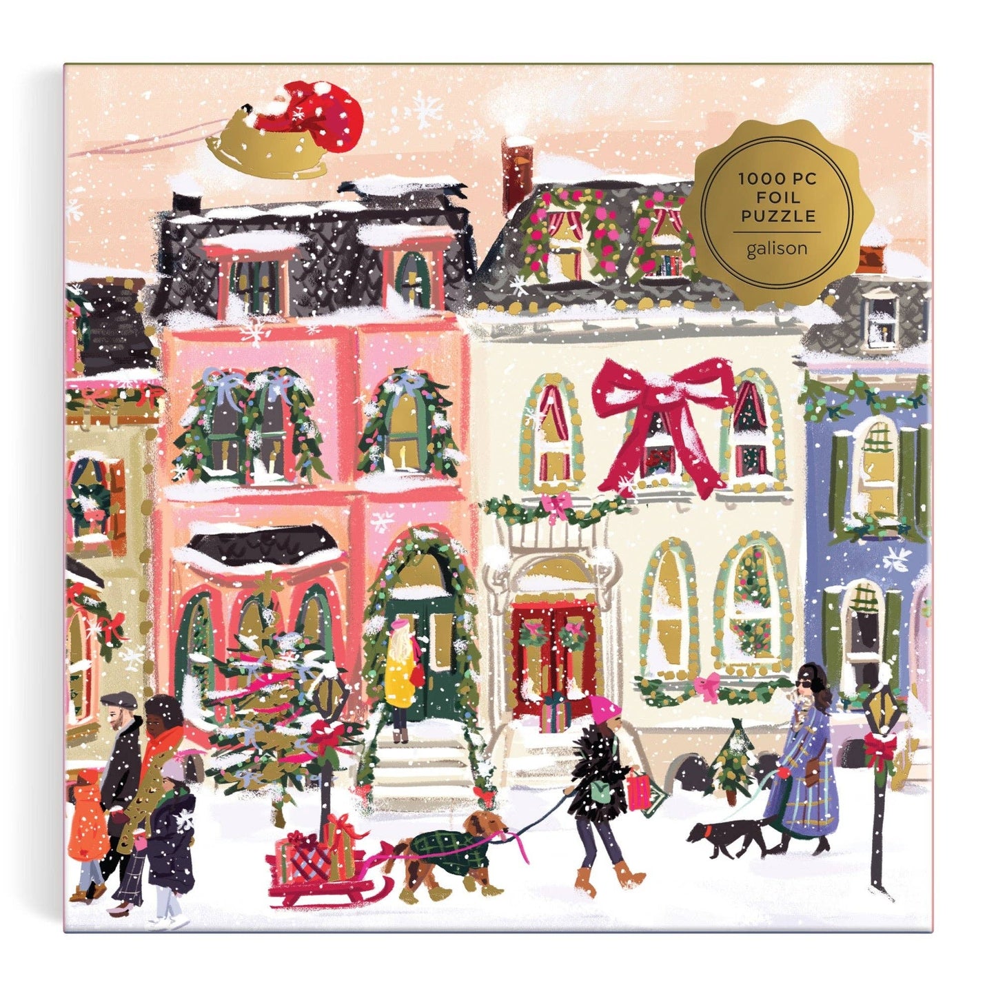 Snowfall on Main Street | 1000 Piece Foil Puzzle