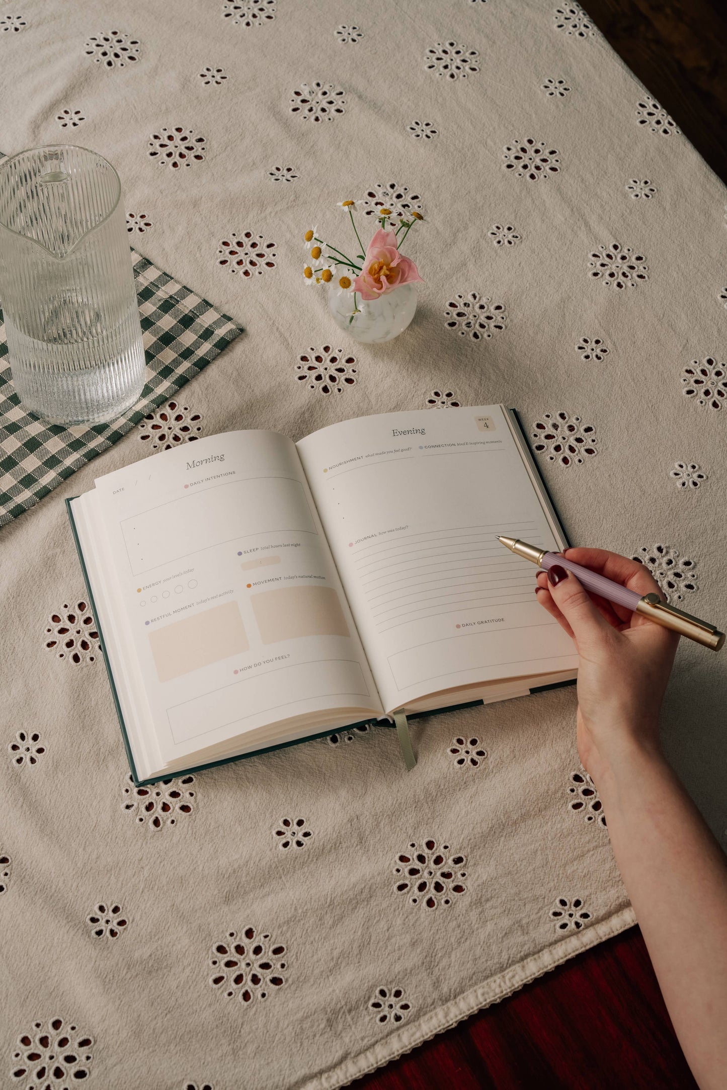 Pressed Flowers Guided Wellness Journal