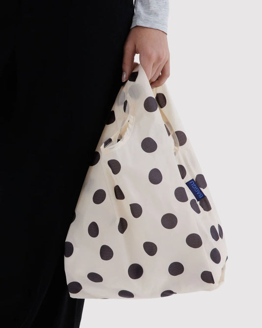 Baby BAGGU | Cream and Black Polka Dot
