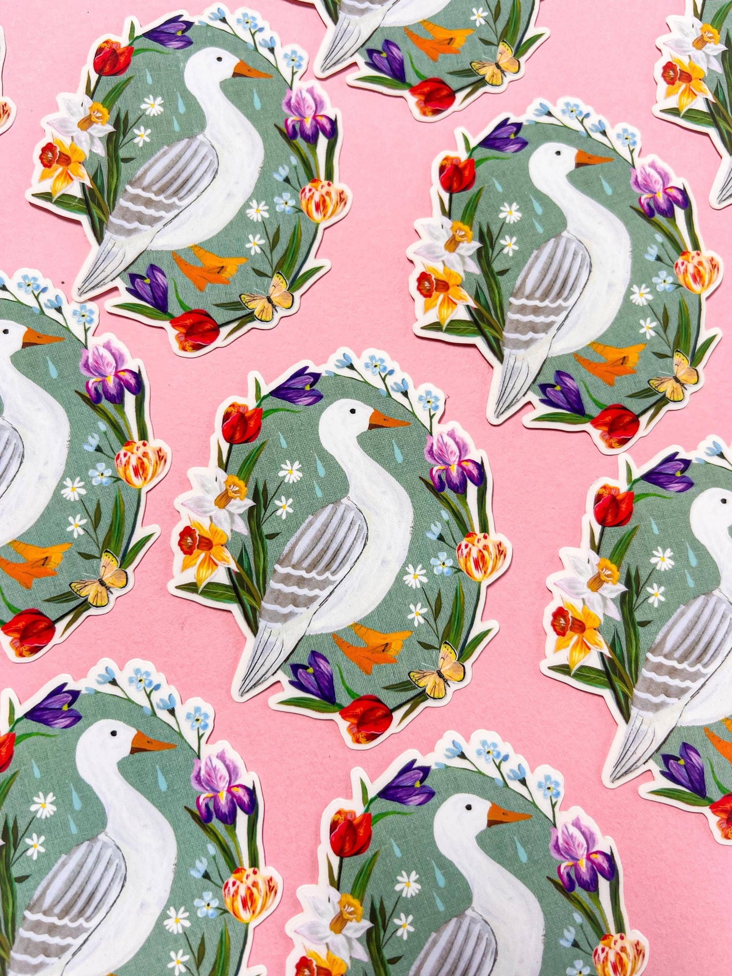 Spring Duck Clear Sticker