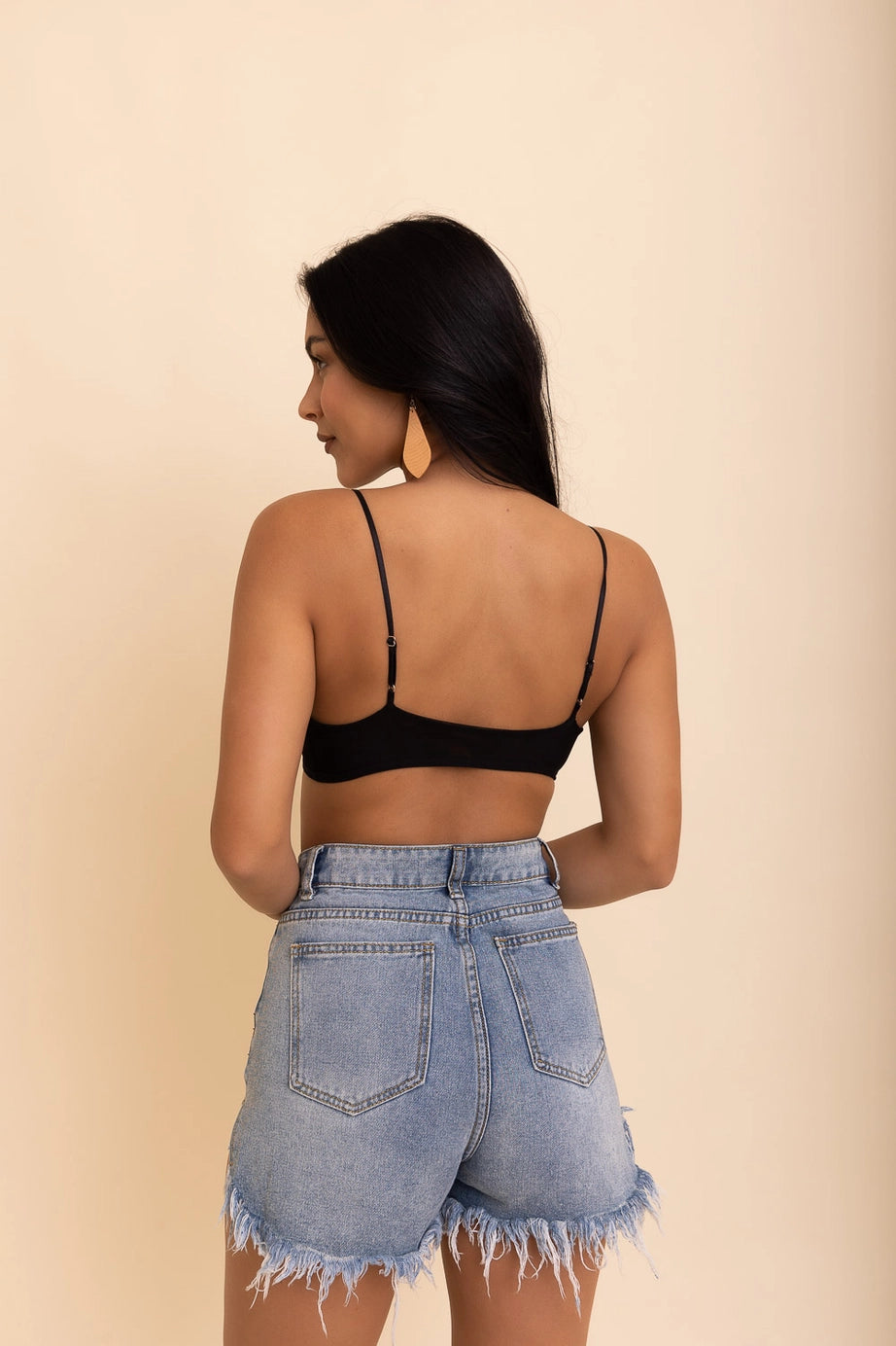 Sheer Mesh Bralette | Black