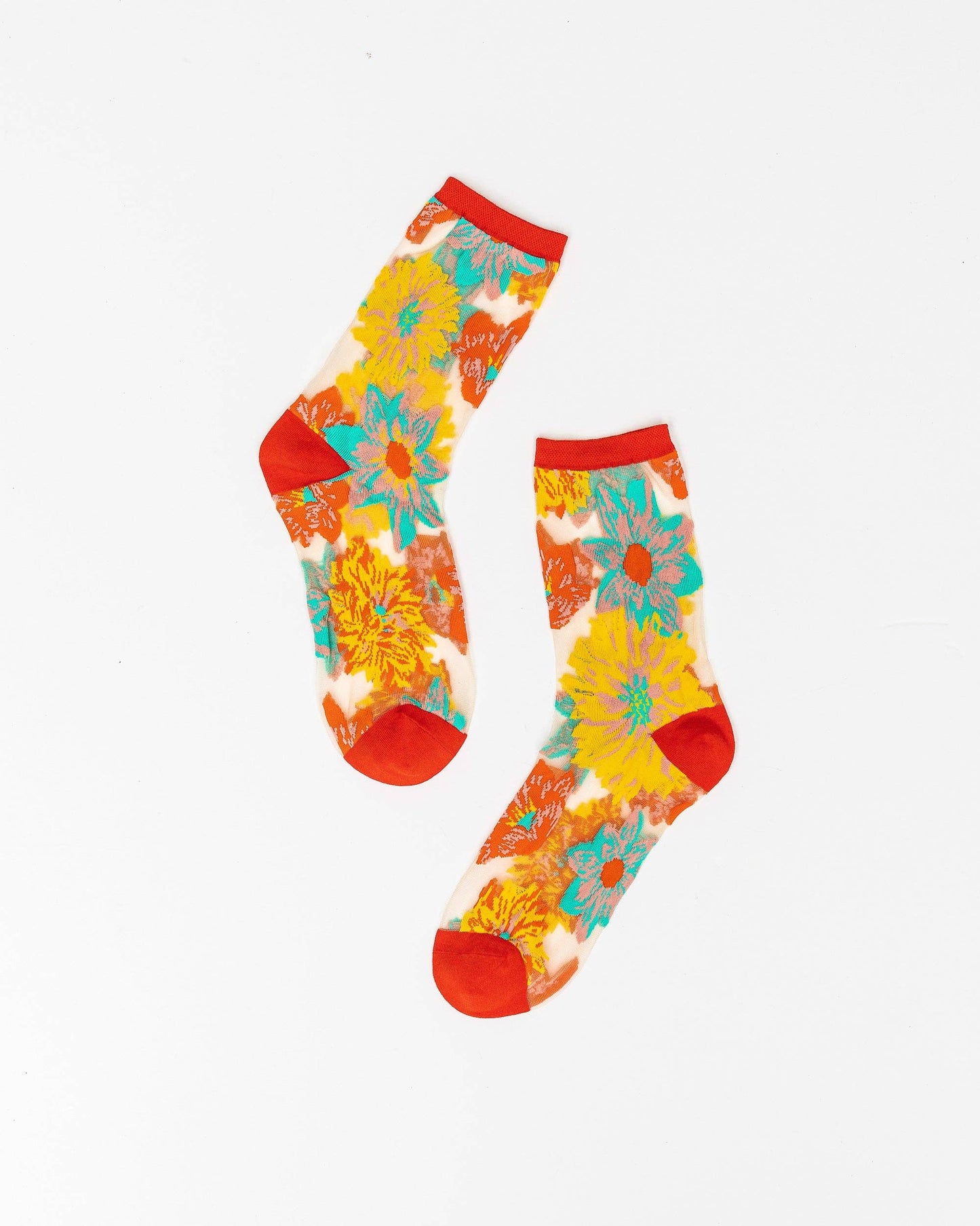 Flower Power Sheer Socks