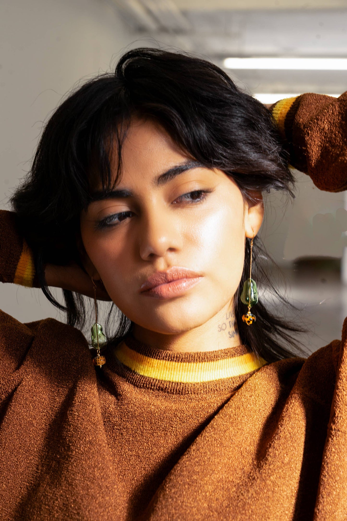 Lennox Dangle Earring | Green