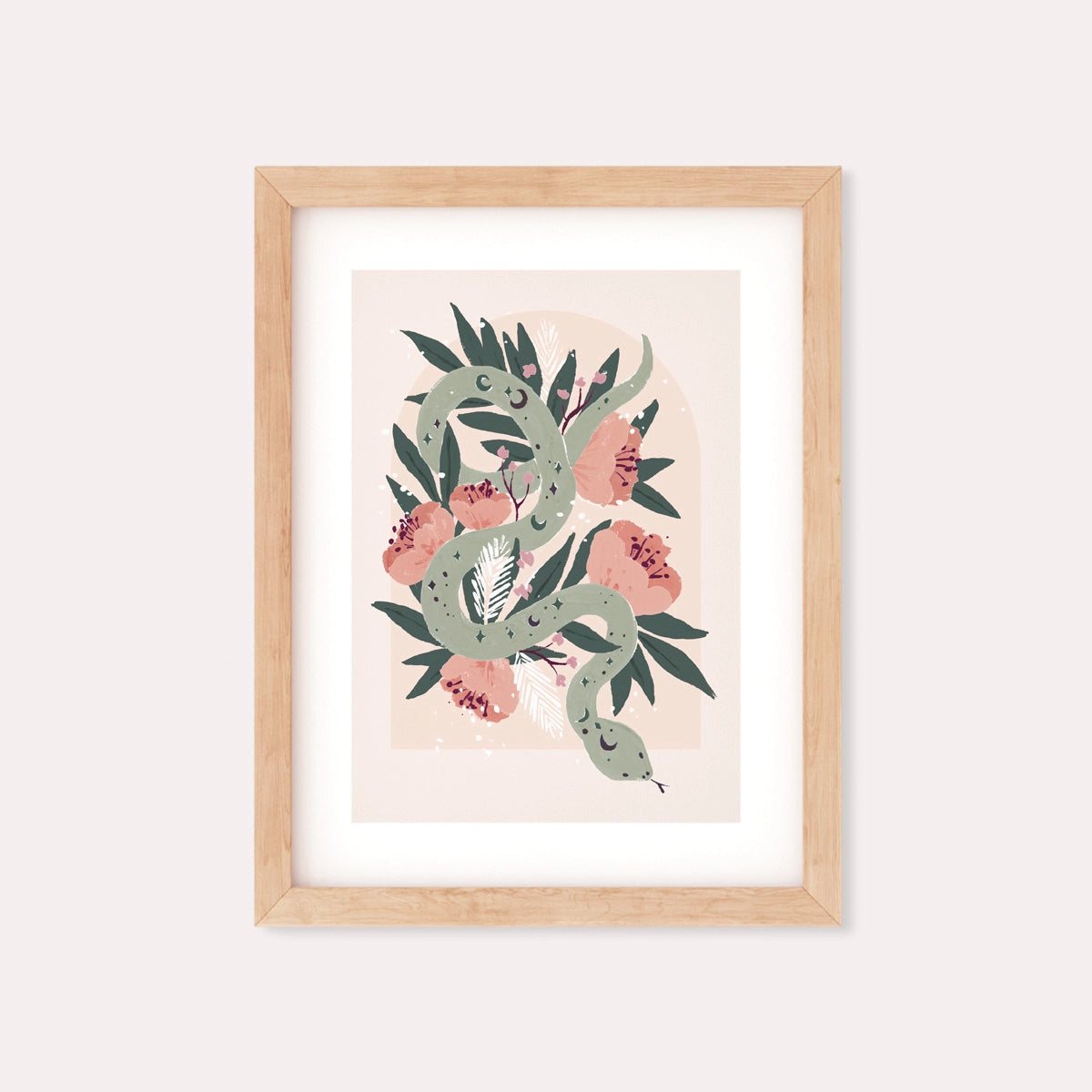 Mystical Snake Art Print