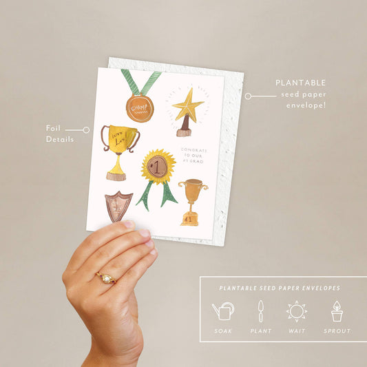 You're # 1 Graduation Card