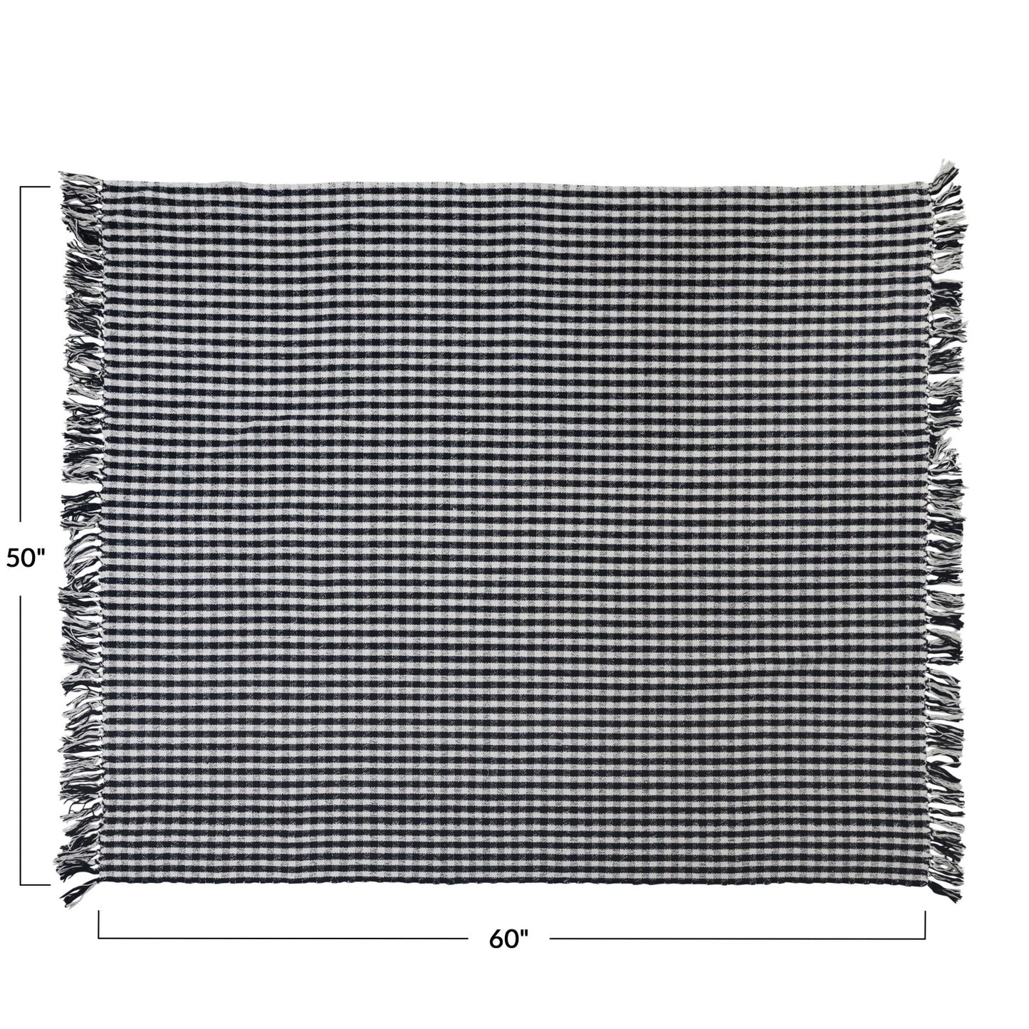 Woven Cotton Gingham | Black