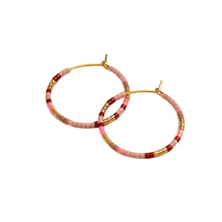 Ana Hoops Small | Orchid