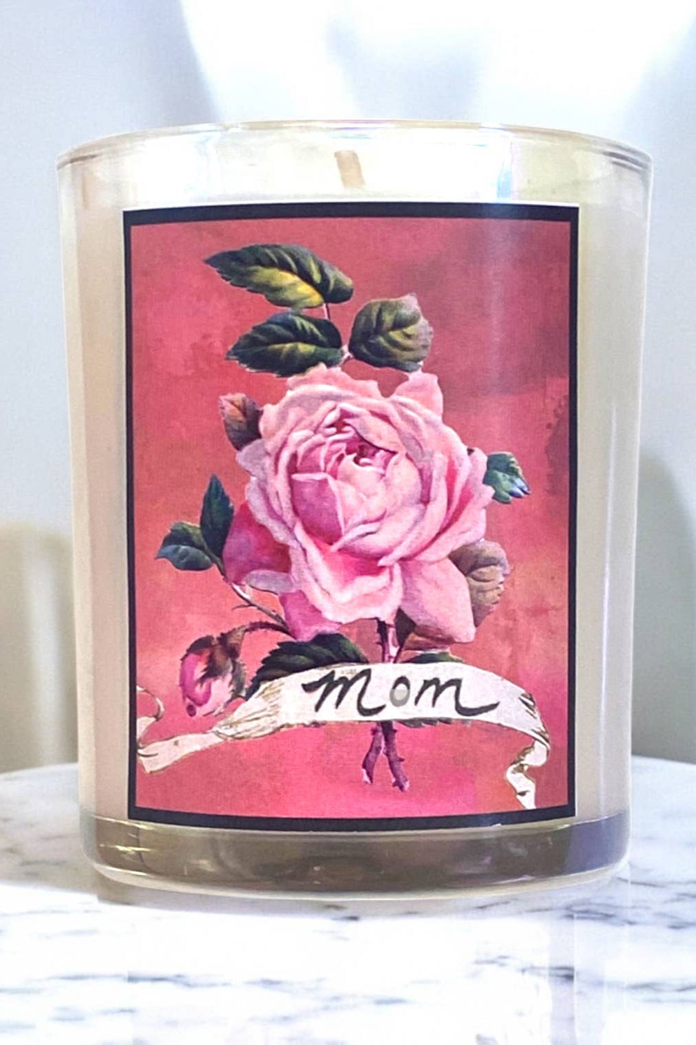 "All Moms Love a Rose" Candle