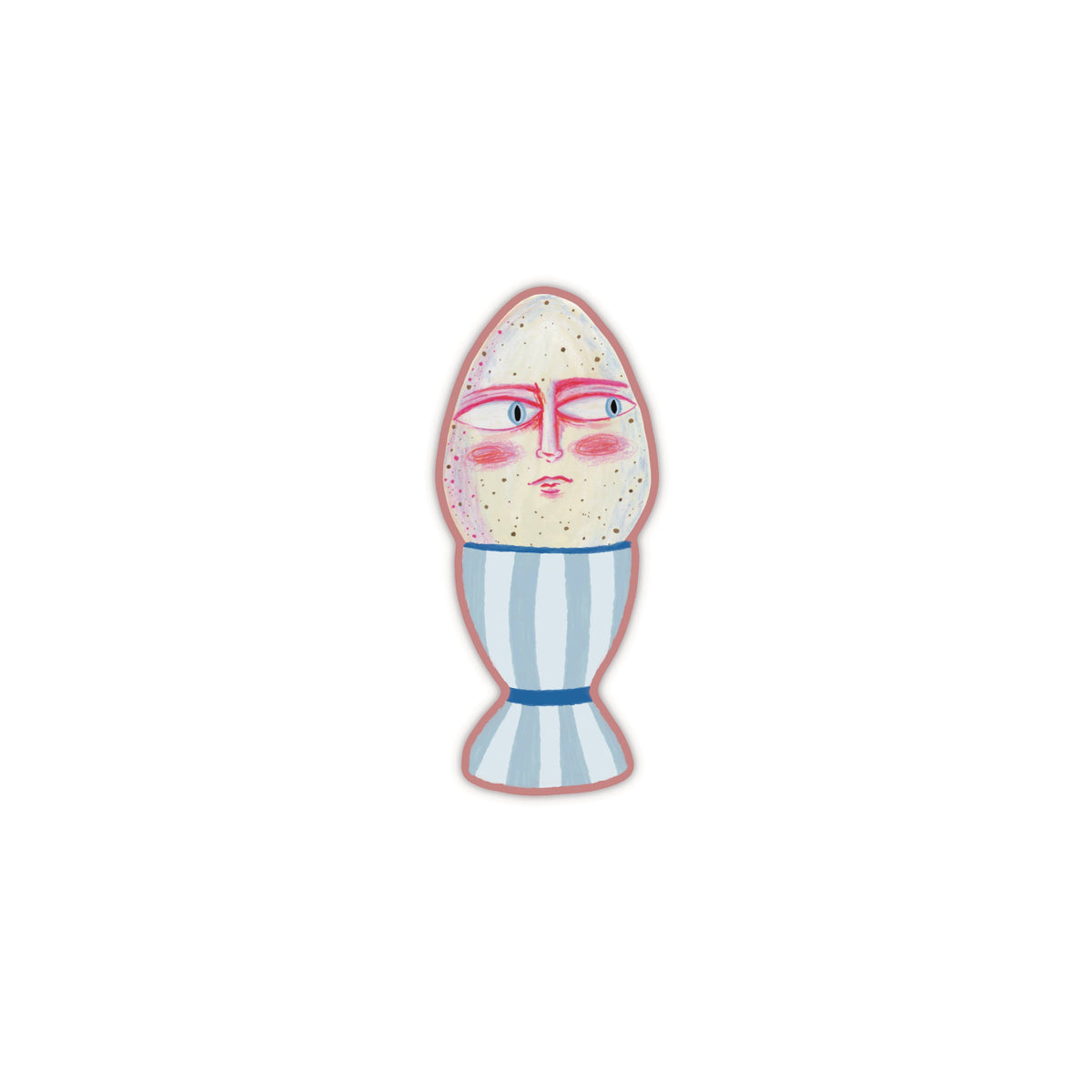 Egg Head Sticker