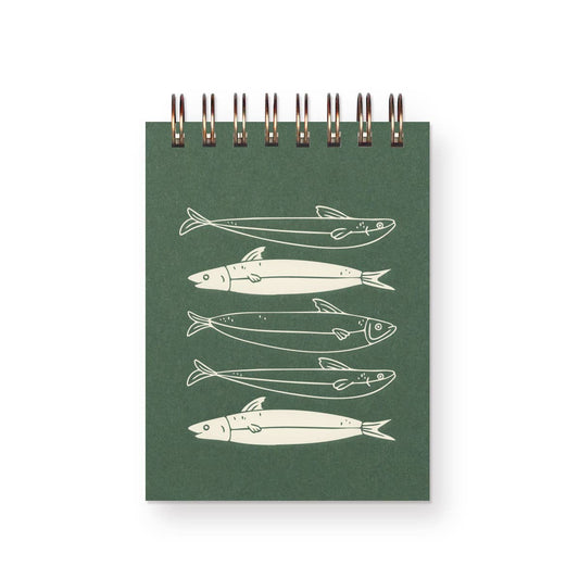 Mini Jotter Notebook | Fishes Pattern
