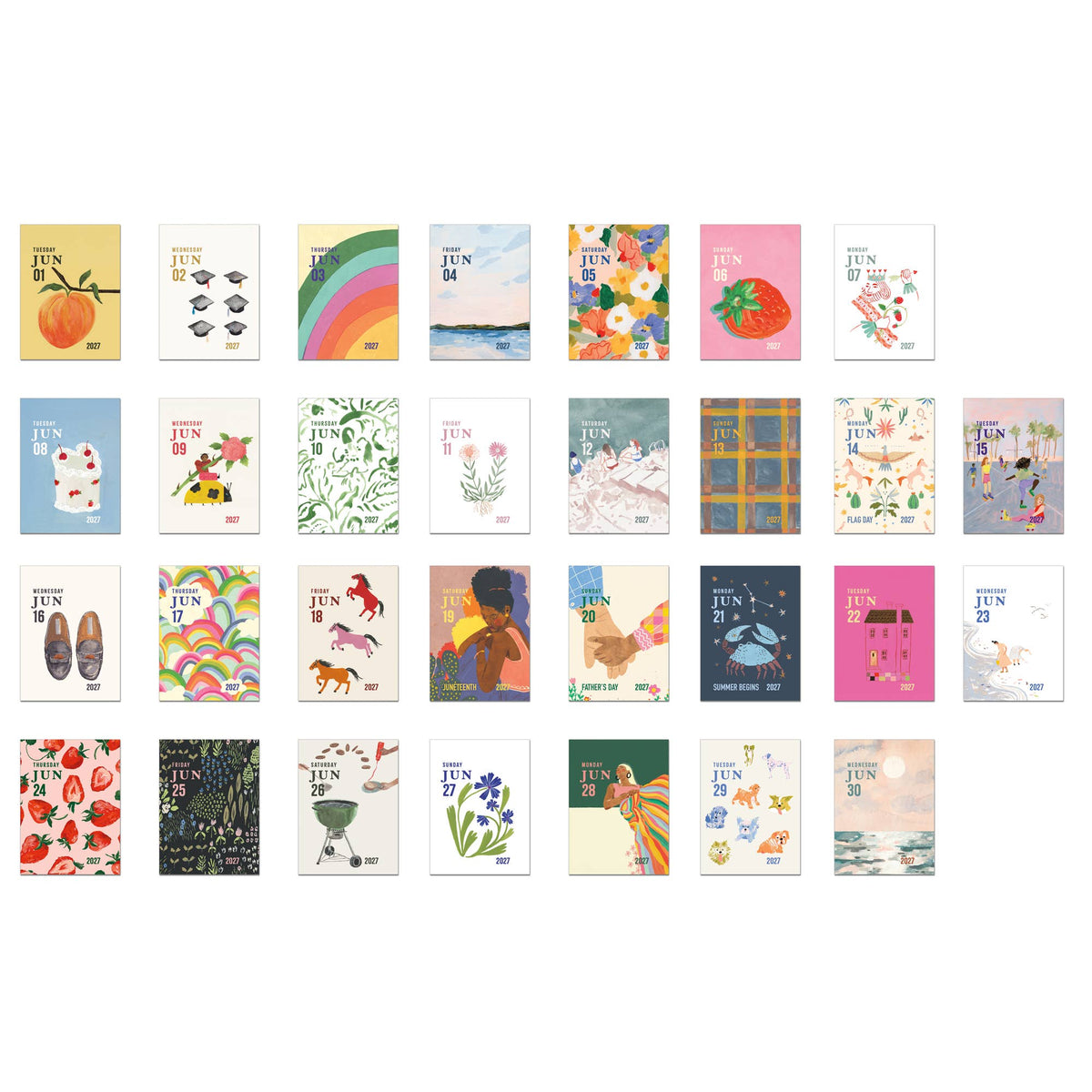 2027 Daily Post Calendar