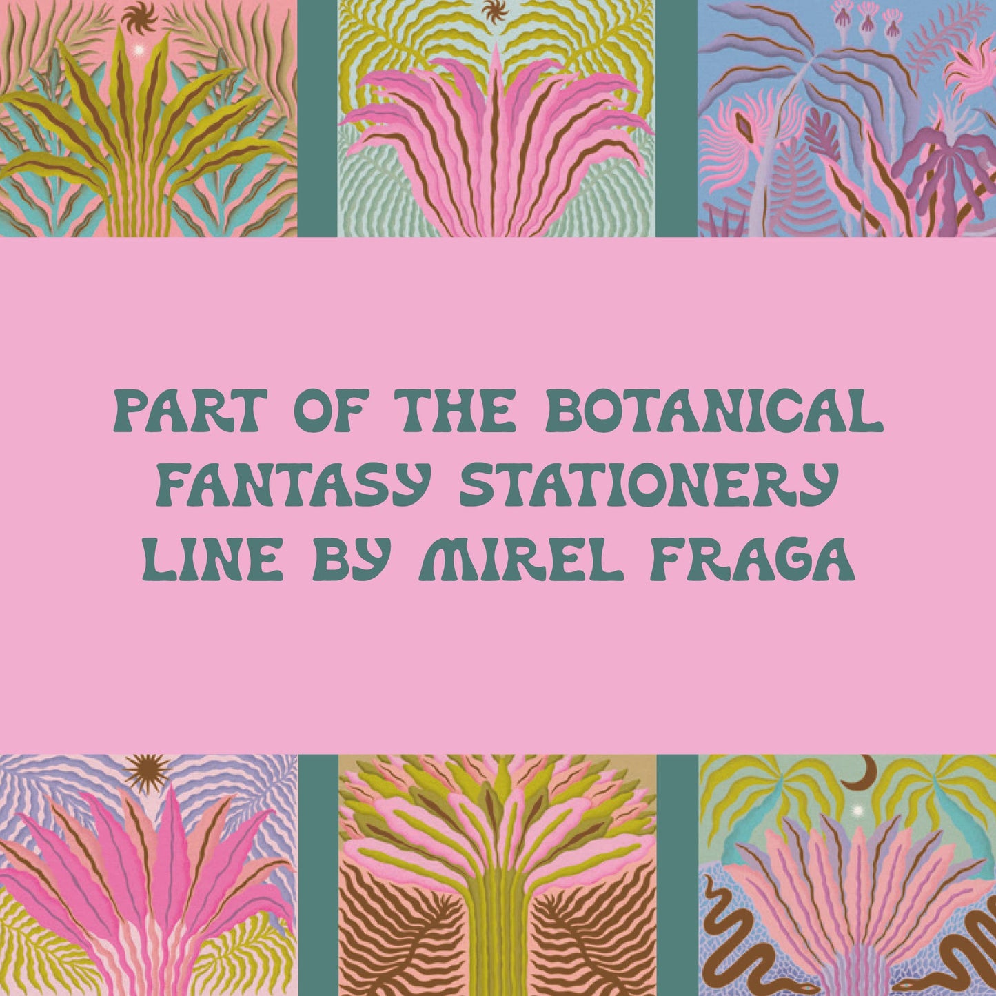 Botanical Fantasy Notes | 20 Cards + Envelopes