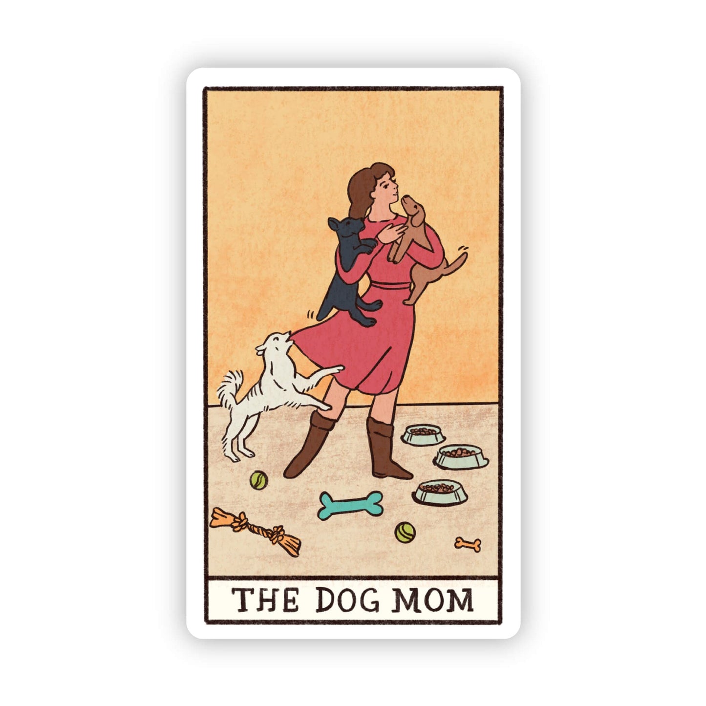 The Dog Mom Tarot Sticker