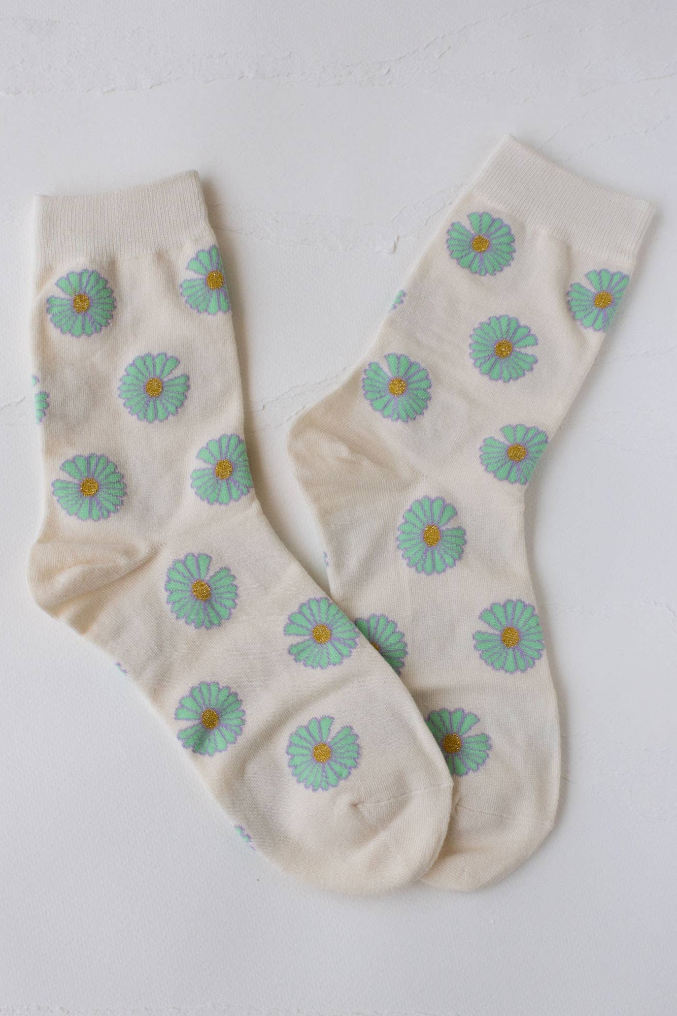 Dazy Baby Crew Socks | Cream