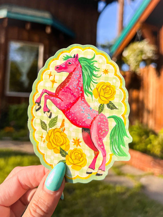 Glitter Pony Sticker