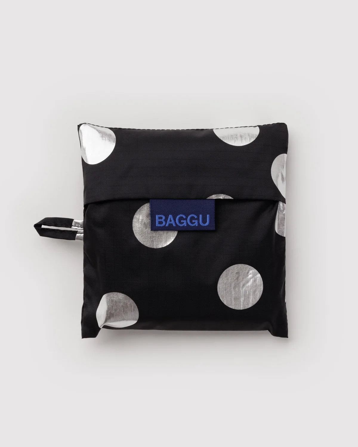 Standard BAGGU | Silver Metallic Polka Dot