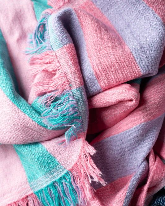 Cabana Stripe Beach Towel | Pink + Lilac