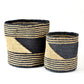 Black and Gold Sisal Baskets