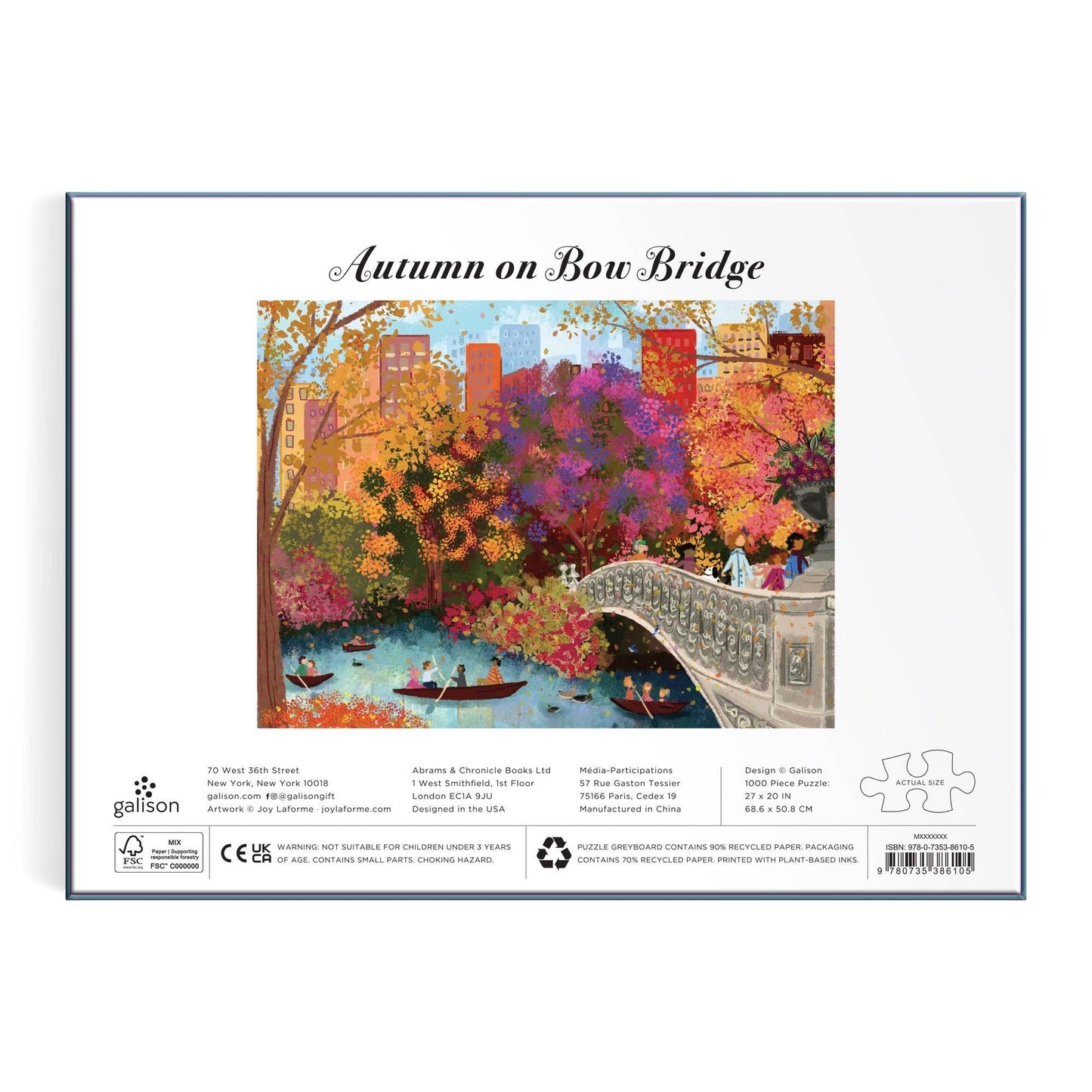 Autumn on Bow Bridge | 1000 Piece Puzzle