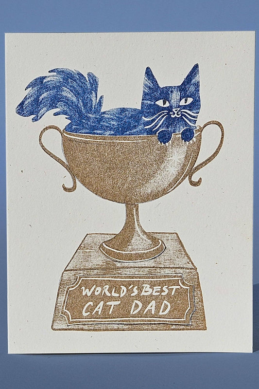 World's Best Cat Dad Card