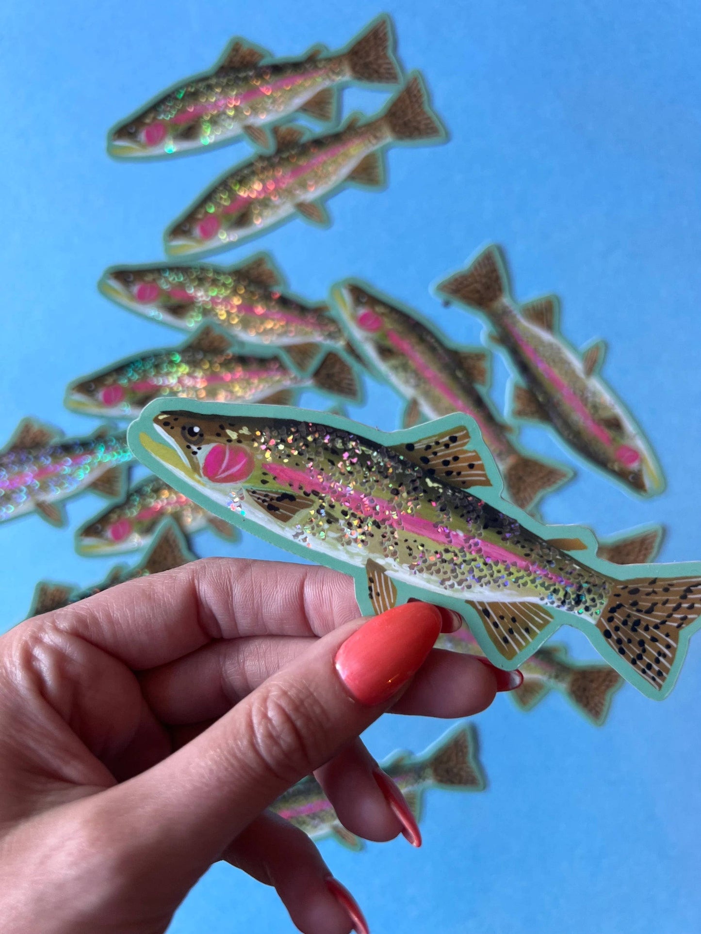 Glitter Fish Sticker