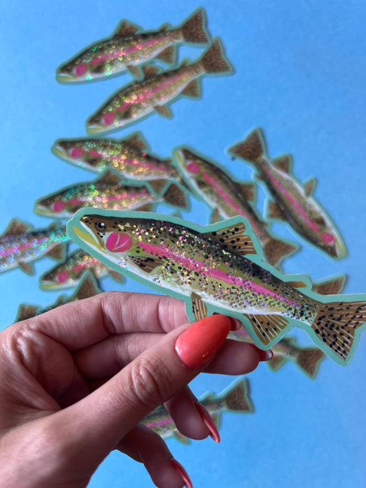 Glitter Fish Sticker