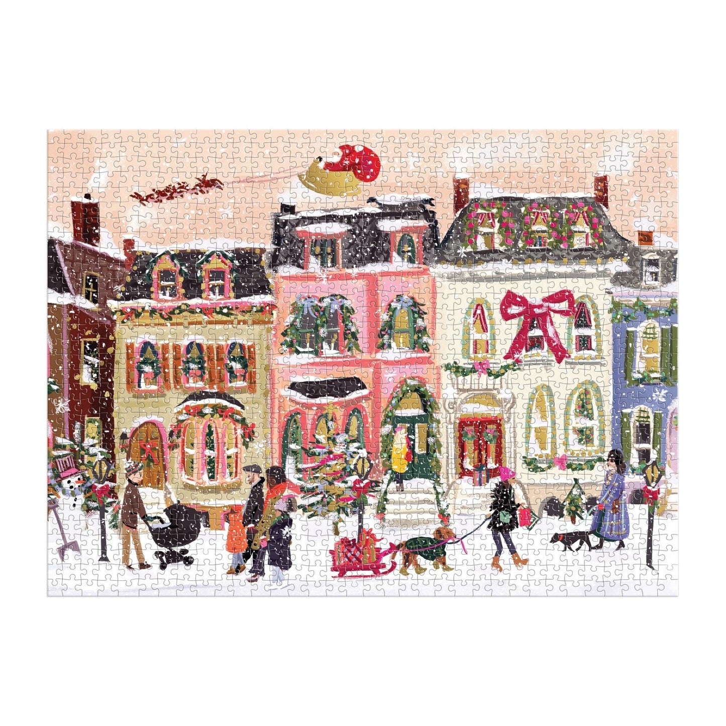 Snowfall on Main Street | 1000 Piece Foil Puzzle