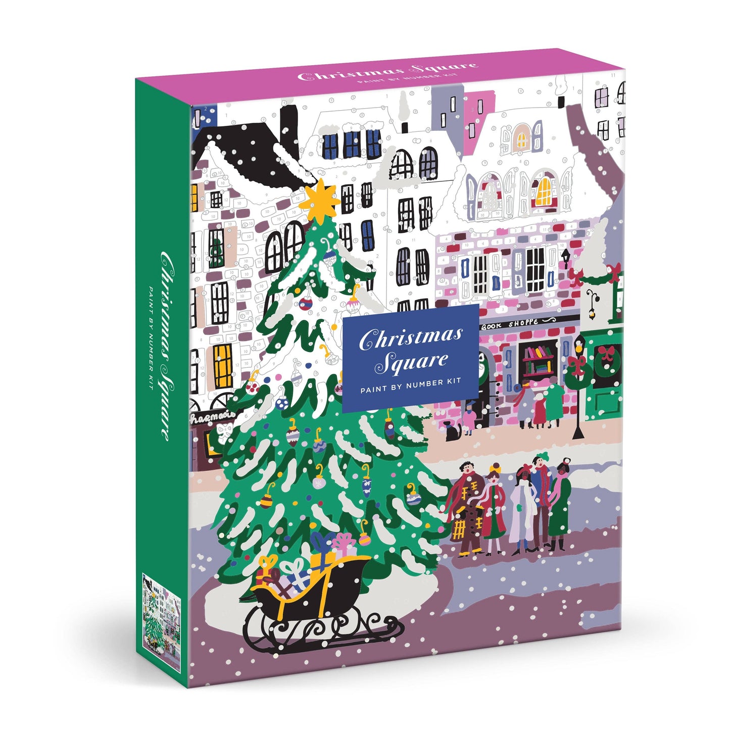 Christmas Square 9 x 12 Paint by Number Kit
