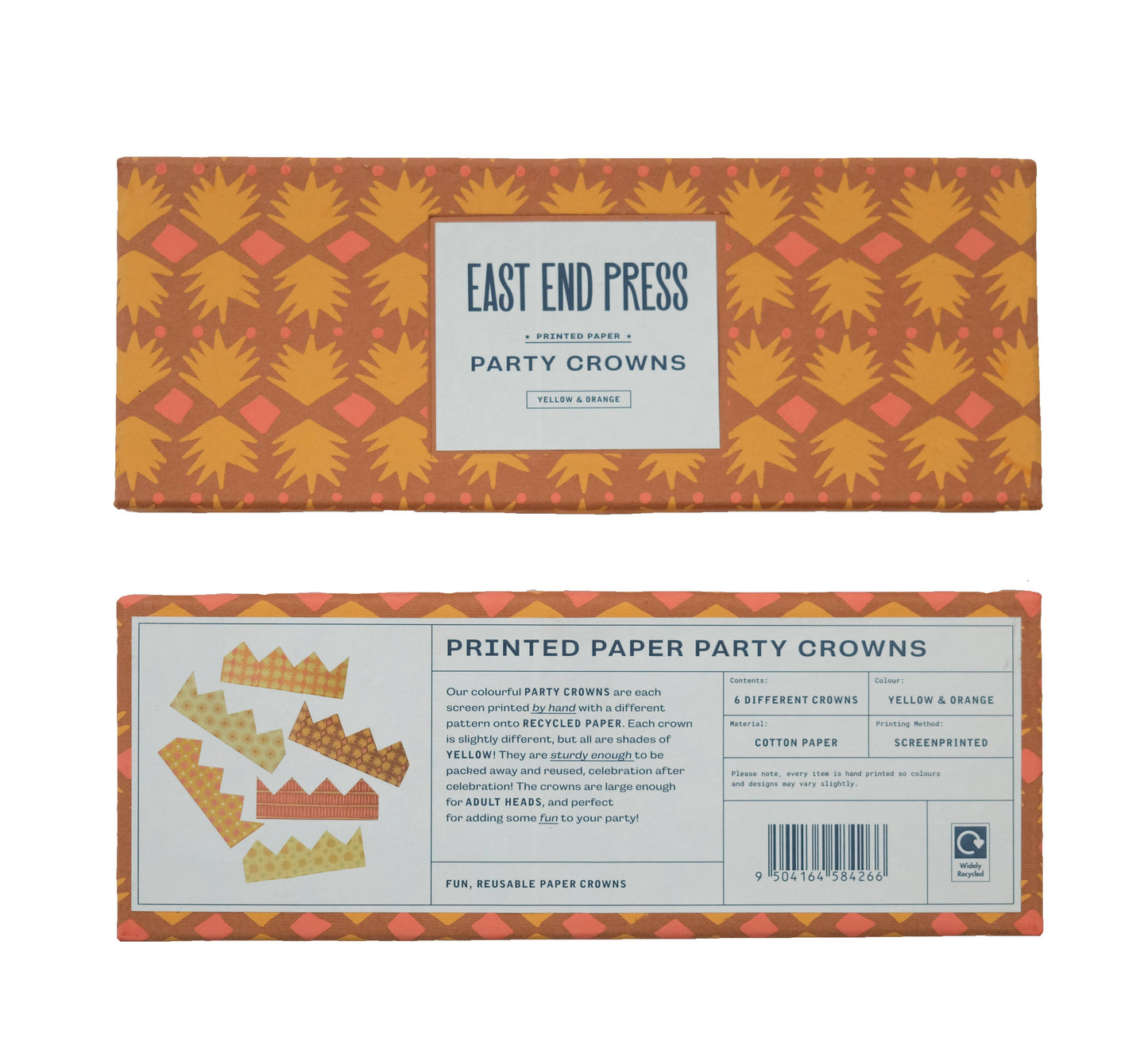 Yellow Paper Crowns