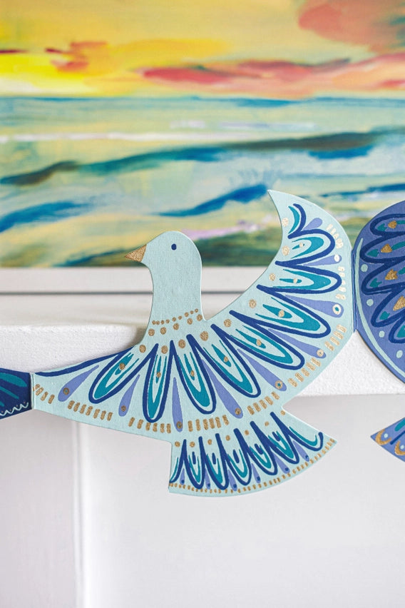 Dove Concertina Garland