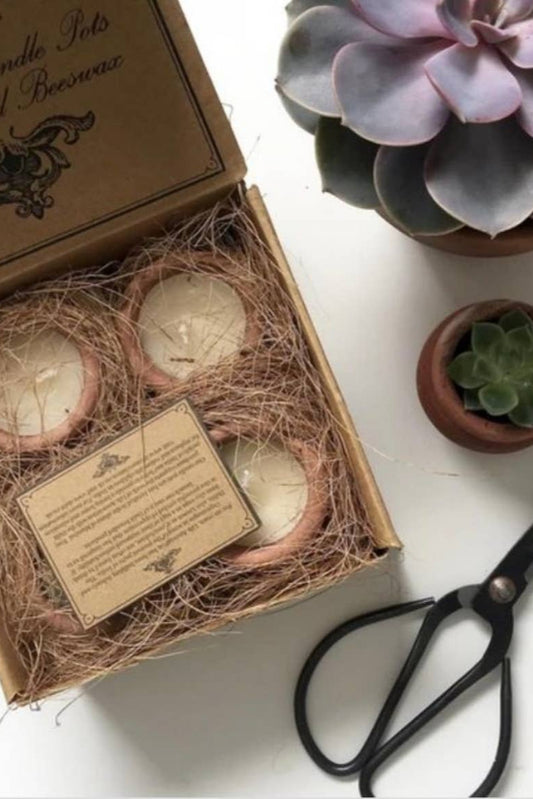 Murgan Terracotta Candles | Set of 4