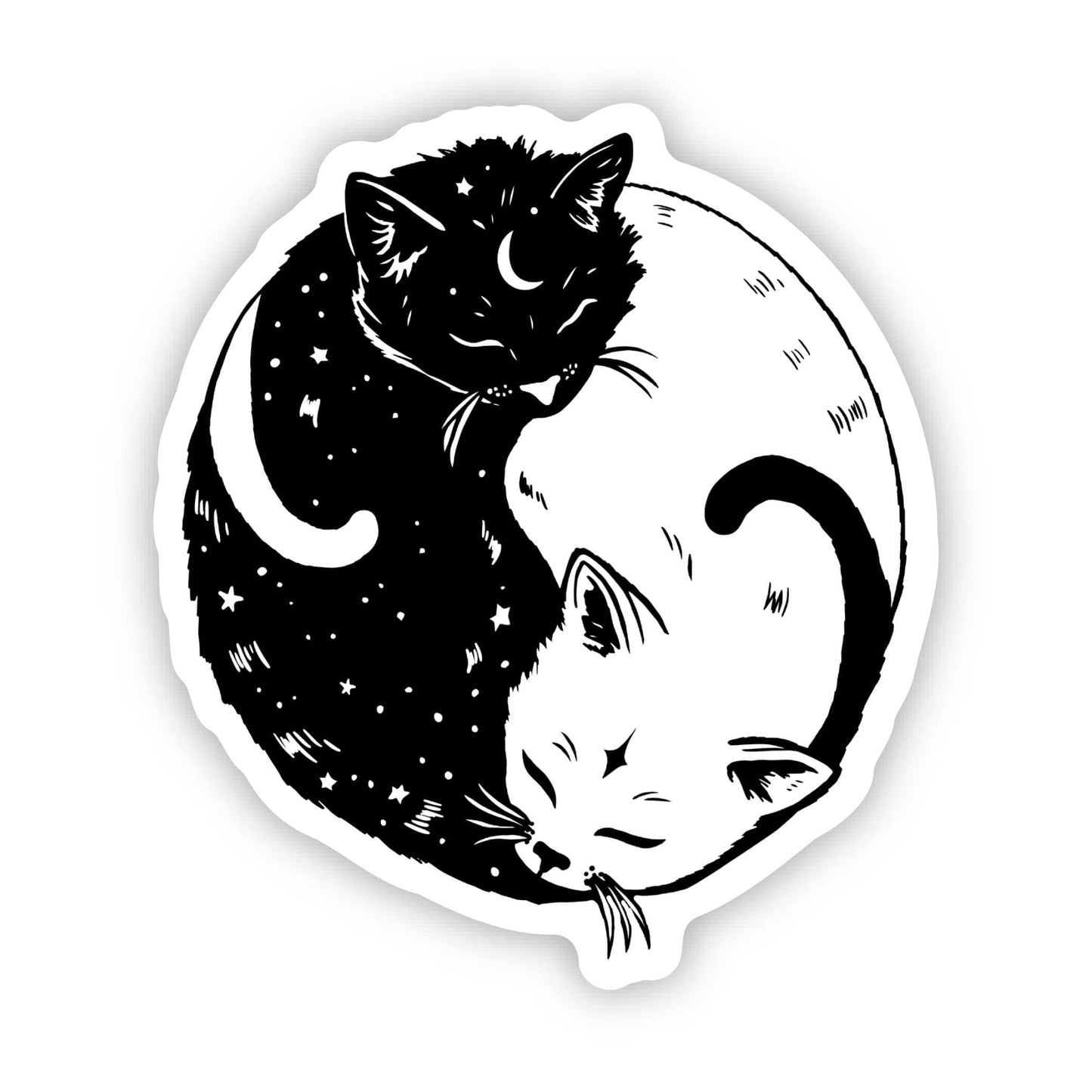 Yin and Yang Kitten sticker