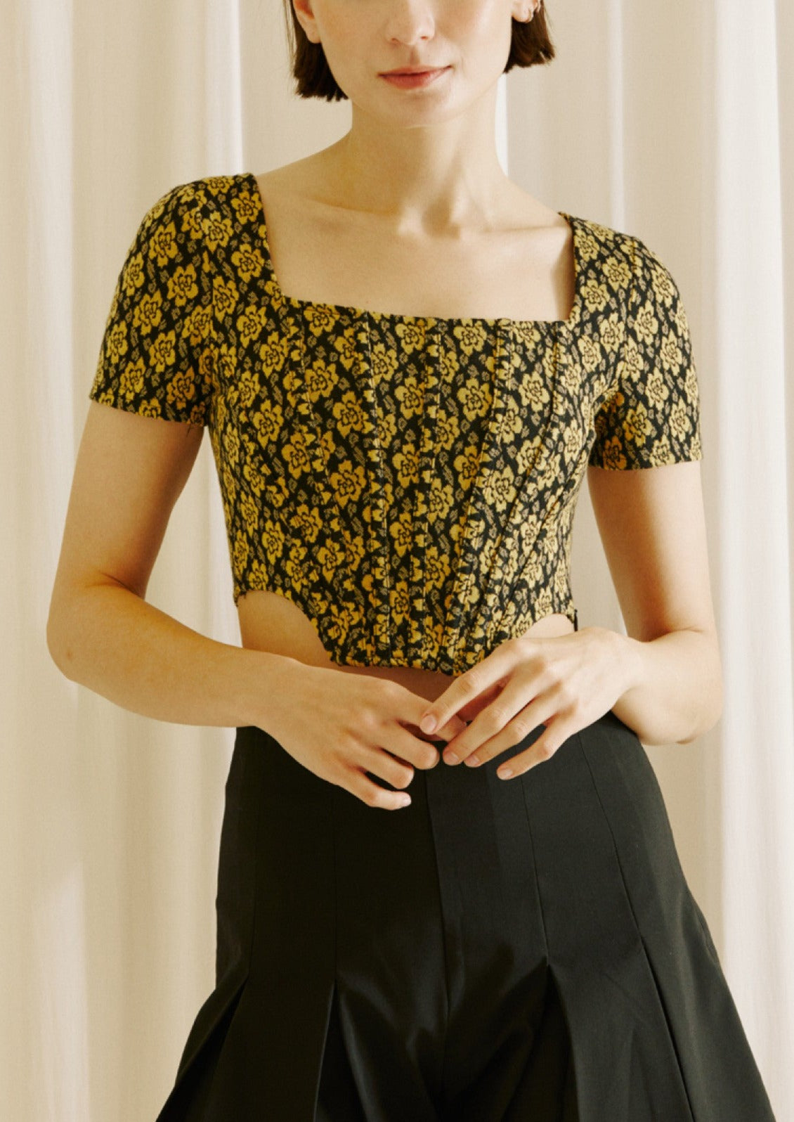 Floral Corset Top