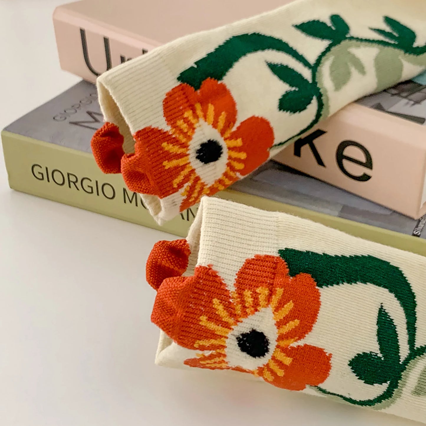 Floral Eye Socks