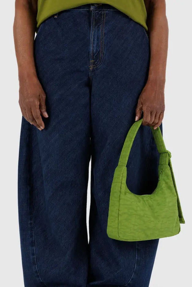 Mini Nylon Shoulder Bag | Green Juice