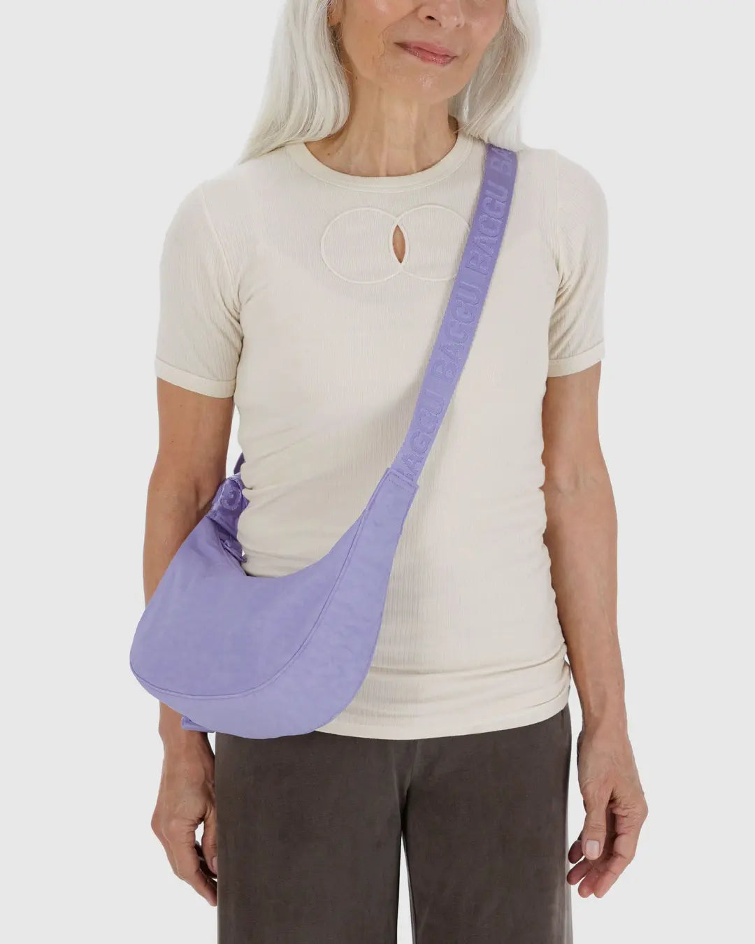 Small Crescent Bag | Wisteria