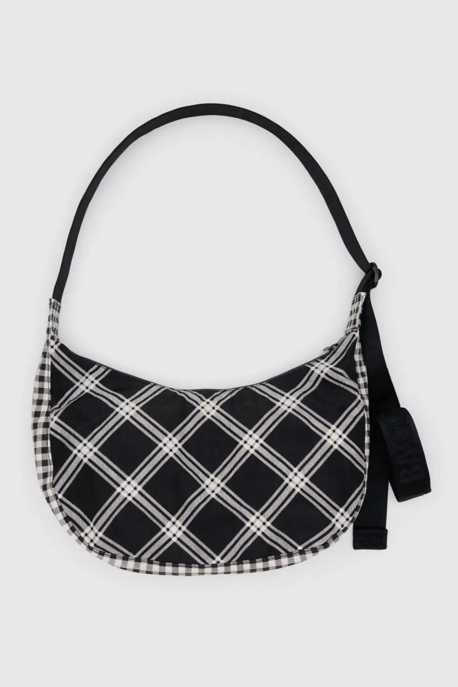 Medium Crescent Bag | Mixed Plaid