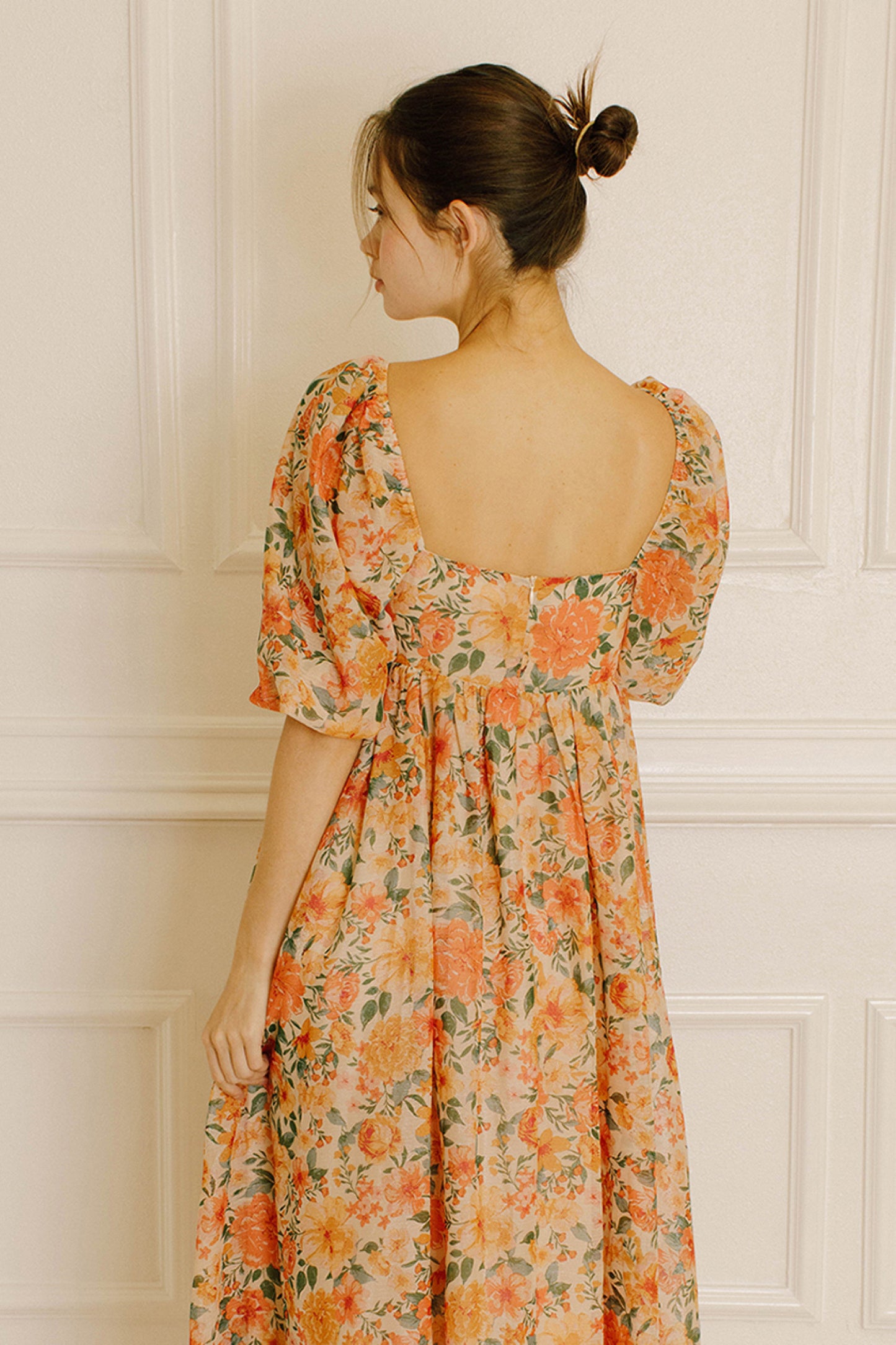 Feelin' Peachy Midi Dress