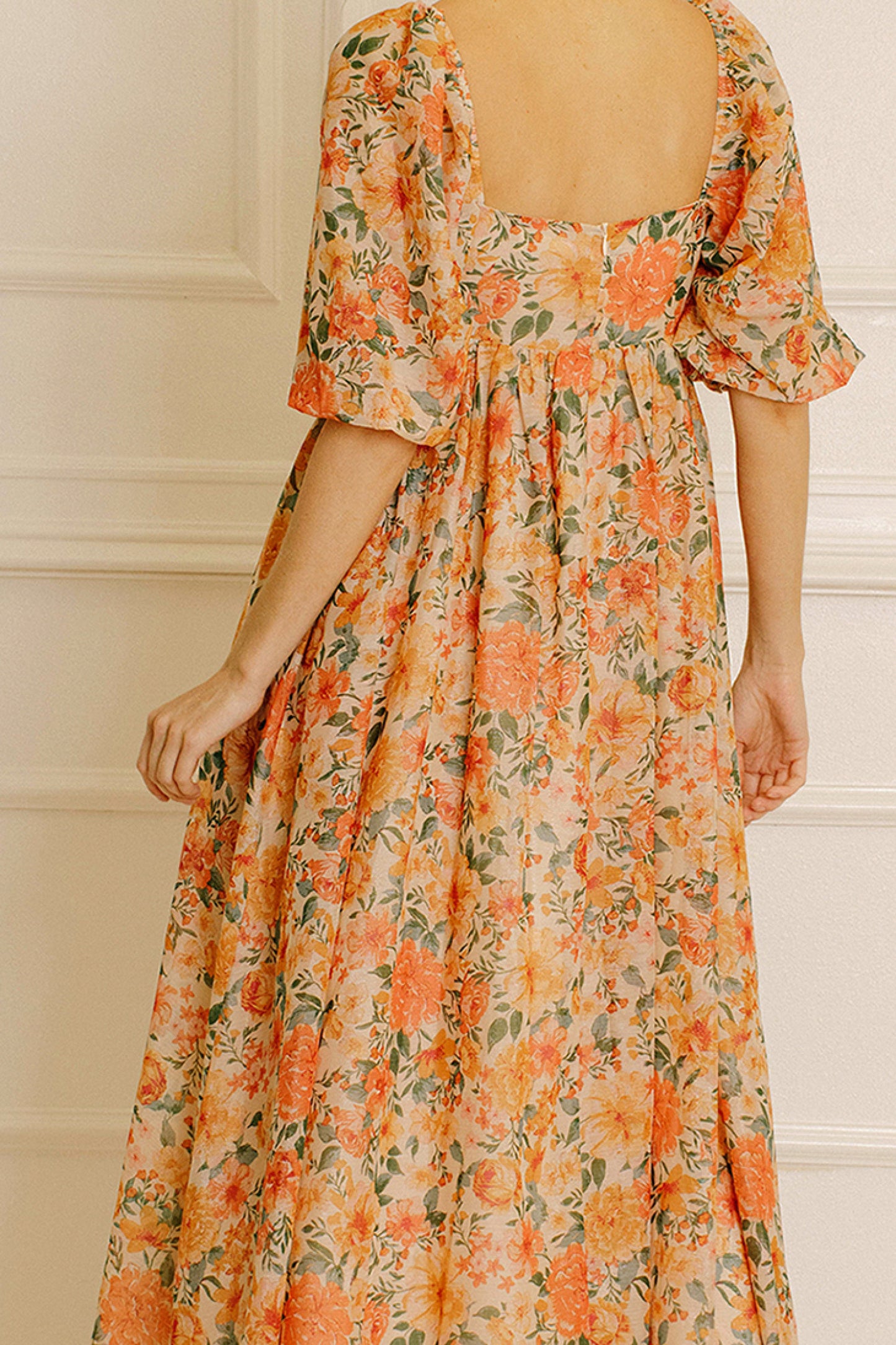 Feelin' Peachy Midi Dress