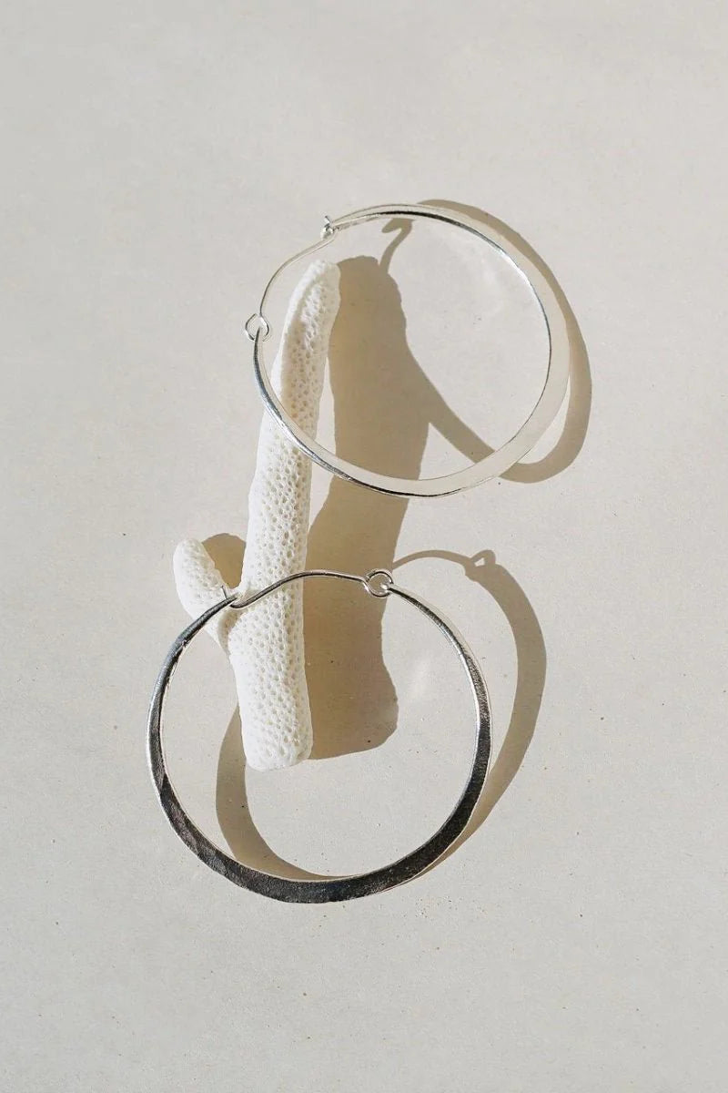 Luna Hoop Earring | Sterling Silver