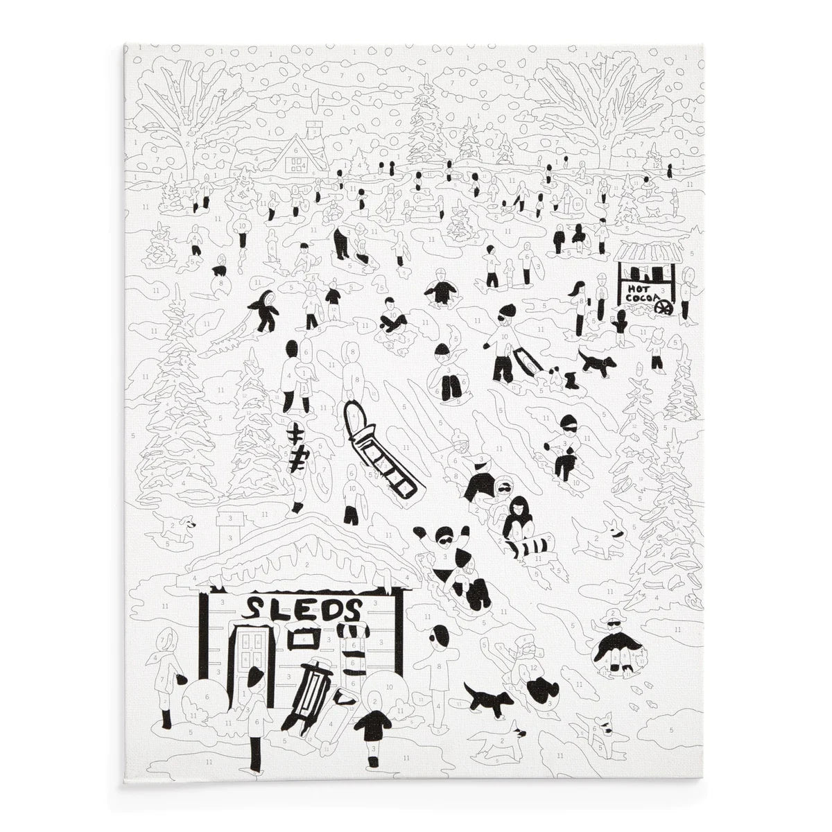 Paint By Numbers | Snow Day by Michael Storrings