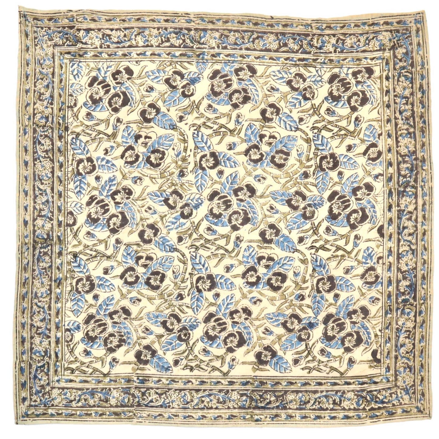 Kalamkari Cotton Bandana | Nightfall