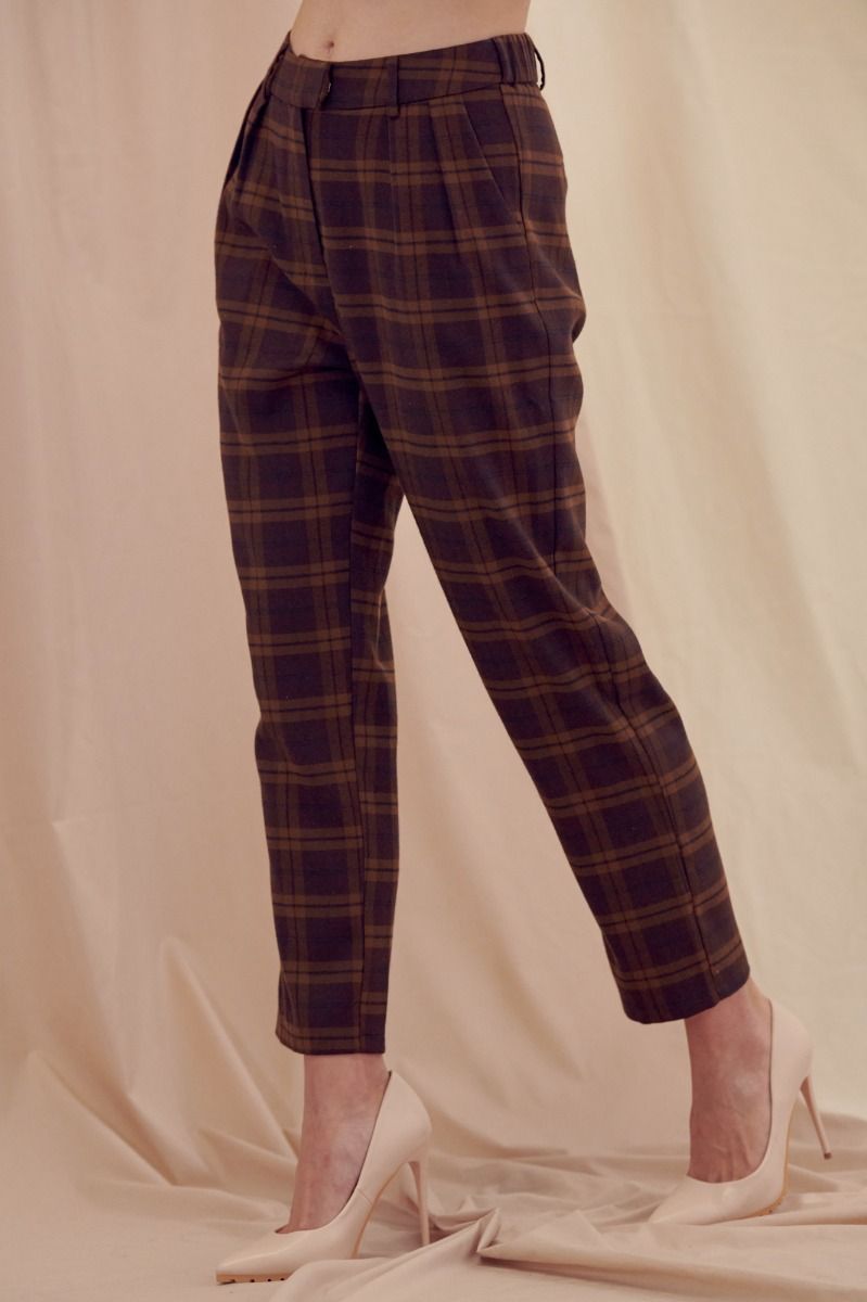 Sally Plaid Trousers