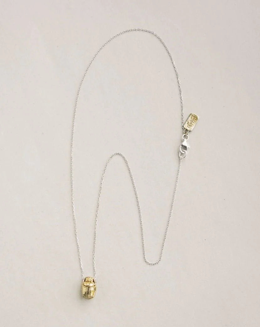 Scarab Necklace | Mixed Metals