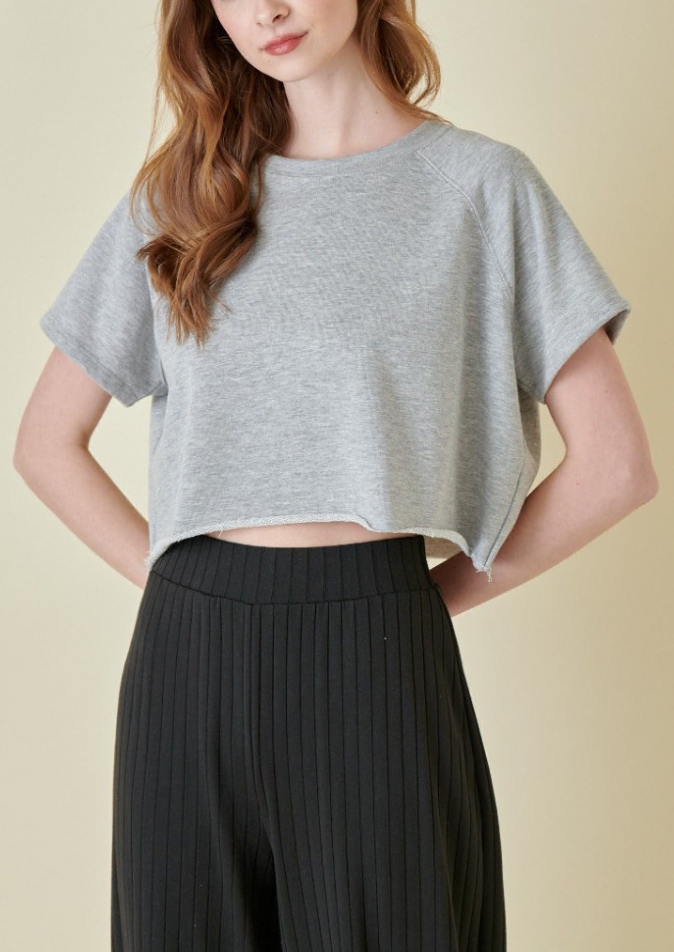 On My Way Top | Grey