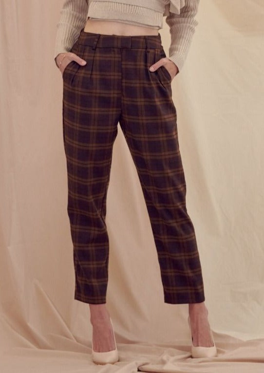 Sally Plaid Trousers