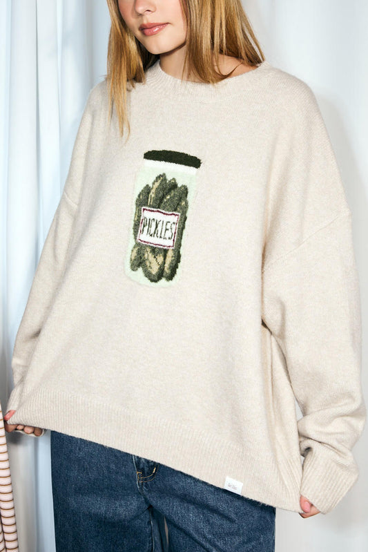Pickle Jar Sweater | Beige